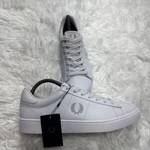 FRED PERRY "Spencer" Leather Sneakers White Classic Low English Men 10 US Shoes